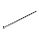 12" Faucet Riser, 3/8" OD, 1-Piece w/ Insert, Chrome Plated