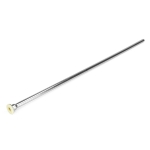 20" Toilet Riser w/ Gasket Nosepiece, 3/8" OD, Chrome Plated