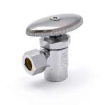 1/2" Sweat x 3/8" OD Compr. Angle Stop Valve (Multi-Turn), Lead-Free