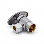 1/2" Sweat x 3/8" OD Compr. Angle Stop Valve (Multi-Turn), Lead-Free Matco-Norca