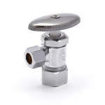 5/8" OD Compr. x 3/8" OD Compr. Angle Stop Valve (Multi-Turn), Lead-Free