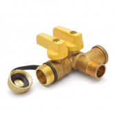 1/2" Threaded Pro-Pal Expansion Tank Pro Service Valve w/ Hose Drain Webstone Valves