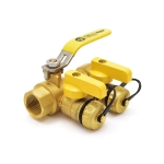 3/4" NPT Threaded Purge & Fill Ball Valve w/ Hose Drains