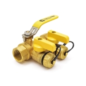 3/4" NPT Threaded Purge & Fill Ball Valve w/ Hose Drains Webstone Valves