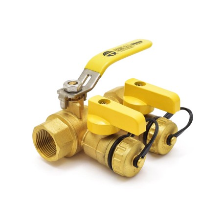 3/4" NPT Threaded Purge & Fill Ball Valve w/ Hose Drains Webstone Valves