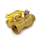 1-1/4" NPT Threaded Purge & Fill Ball Valve w/ Hose Drains Webstone Valves