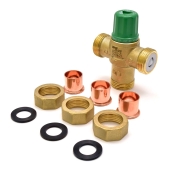 3/4" Union Sweat Mixing Valve (Lead-Free), 85-175F Taco
