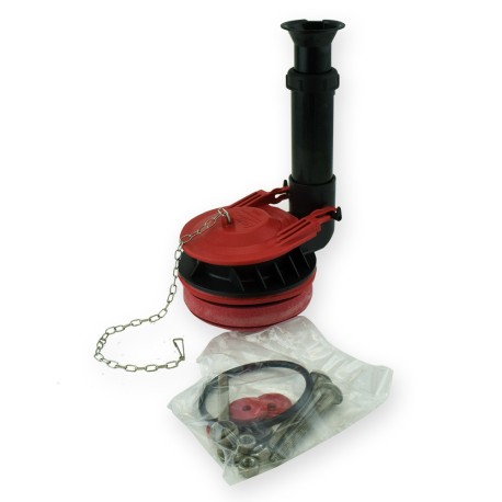 Korky 3" Adjustable Flush Valve Kit w/ Tank-to-Bowl Gasket & Flapper Korky