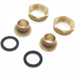 3/4" Sweat Bronze Pump Unions Set, GU125 (1-1/4" Union)