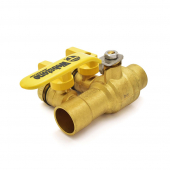 1" Sweat (Solder) Purge & Fill Ball Valve w/ Hose Drains Webstone Valves