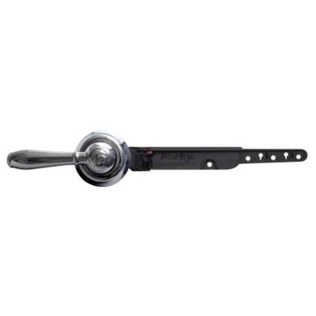 Korky StrongArm Universal Adjustable Toilet Tank Lever, Chrome, Faucet-Style Handle Korky