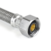 20" Poly Braided Faucet Connector (1/2" FIP x 3/8" Compr.) BrassCraft