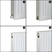 24" x 24" Hydronic Panel Radiator w/ Brackets, Model 22 Beacon Morris