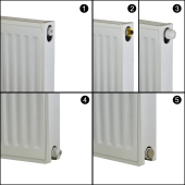 24" x 24" Hydronic Panel Radiator w/ Brackets, Model 22 Beacon Morris