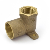 1/2" x 3/4" (FPT x C) Cast Brass Drop Ear Elbow, Lead-Free Matco-Norca
