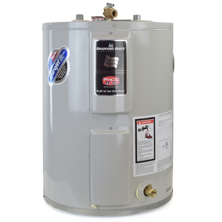 28 Gal, Lowboy (Top Connections) Electric Water Heater (w/ Insulation Blanket), 6-Yr Wrty Bradford White