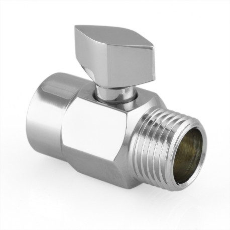 Shower Head Shut-Off & Volume Control Valve, Chrome Plated Brass Matco-Norca