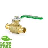 Wright Valves 3/4" PEX Brass Ball Valve, Full Port (Lead-Free) - Image 2