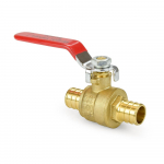 3/4" PEX Brass Ball Valve, Full Port