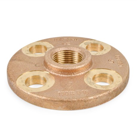 3/4" FPT Brass Floor Flange, Lead-Free Matco-Norca